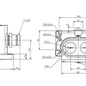 Блочный выключатель Balluff BNS 829-D04-D12-100-10-FD-S90R