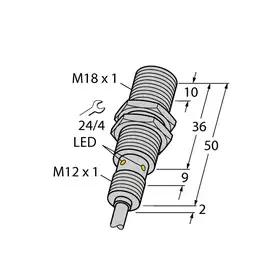 Индуктивный датчик TURCK BI8U-EM18WD-AP6X