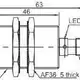 Индуктивный датчик LANBAO LR30XBN22DPOY-E2