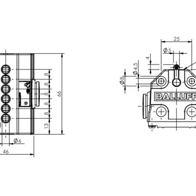 Блочный выключатель Balluff BNS 819-B06-R08-40-10