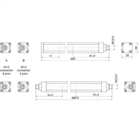 Световая завеса безопасности DATASENSING LS4ER/30-090LH