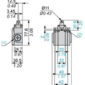 Kонцевой выключатель Telemecanique XCNT2702G11