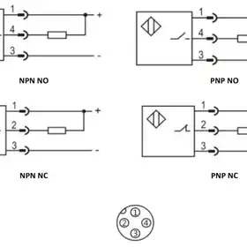 Индуктивный датчик LANBAO LR12XBN04DPOW1-E2