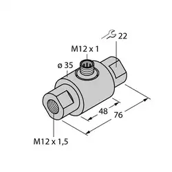 Датчик потока TURCK FCI-D03A4-NAEX-H1141/M12
