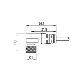 Соединительный кабель Microsonic KST3A-5/M8
