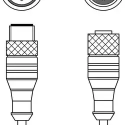 Соединительный кабель Leuze Electronic KDS PB-M12-4A-M12-4A-P3-100