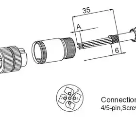 Разъем Sentinel DZK5-M12/8.5