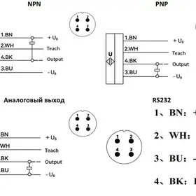 Ультразвуковой датчик LANBAO UR30-CM4DPB-E2