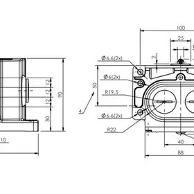 Блочный выключатель Balluff BNS 819-D04-L12-100-10-FD