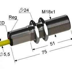 Емкостный датчик Мега-К PS1-18M75-5B31-K