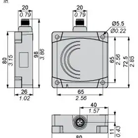 Индуктивный датчик Telemecanique XS7D1A1CAM12