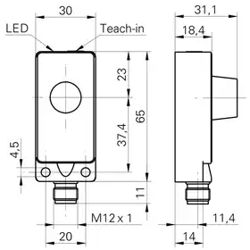 Ультразвуковой датчик Baumer UZDK 30P6103/S14
