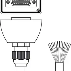 Разъем с кабелем Leuze Electronic CB-D15E-10000S-11GF