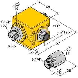 Датчик потока TURCK FCIC-G1/4A4P-AP8-H1141/0.5
