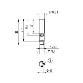 Ультразвуковой датчик расстояния Wenglor UMD402U035