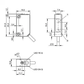 Оптический датчик Balluff BOS 5K-PS-RR10-02