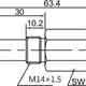 Индуктивный датчик LANBAO LR14XBF15DPCB-E2
