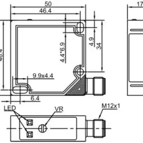 Оптический датчик LANBAO PTF-BC100DPC-E2