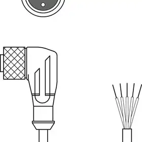 Разъем с кабелем Leuze Electronic KD U-M12-5W-V1-100-3DP