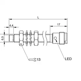 Индуктивный датчик Balluff BES M08EH1-POC60F-S04G