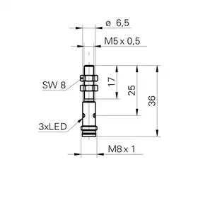 Индуктивный датчик Baumer IFRM 05P15A3/S35L