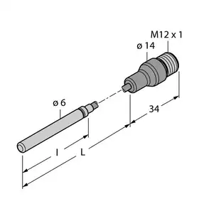 Датчик температуры TURCK TP-306A-CF-H1141-L1000