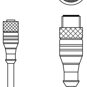 Соединительный кабель Leuze Electronic KDS U-M8-3A-M12-3A-V1-010