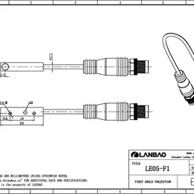 Индуктивный датчик LANBAO LE05VF08DLO-F1
