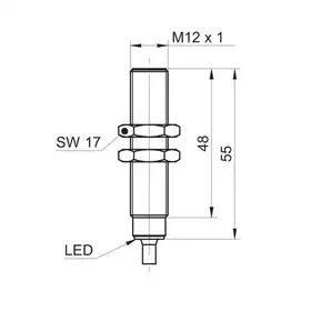 Индуктивный датчик Baumer IFRR 12N17T1/L-9