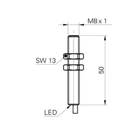 Индуктивный датчик Baumer IFRM 08P37A4/L