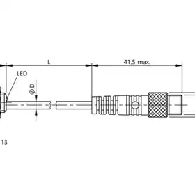 Индуктивный датчик Balluff BES 516-324-SA44-C-S49-00,3
