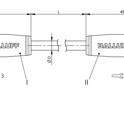 Соединительный кабель Balluff BCC M418-M418-3A-320-PX4825-050-C033