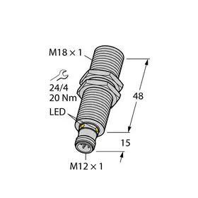 Ультразвуковой датчик TURCK RU70U-M18M-UP8X2-H1151