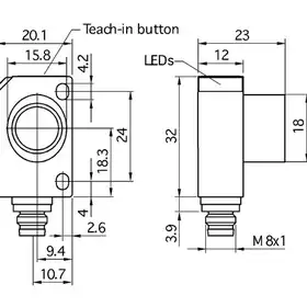Ультразвуковой датчик Microsonic zws-25/CE/QS