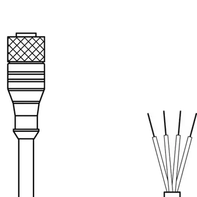 Разъем с кабелем Leuze Electronic K-D M8A-4P-10m-FAB