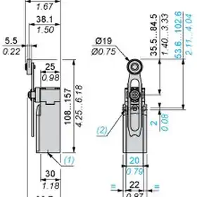Kонцевой выключатель Telemecanique XCKN2945G11
