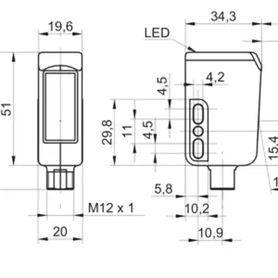 Датчик контрастной метки Baumer FKDR 14G6901/S14