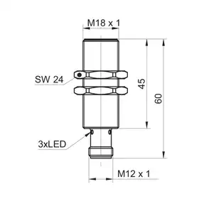 Индуктивный датчик Baumer IFRM 18N37M1/S14L