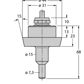Датчик потока TURCK FCS-DN25A4-NA/D100