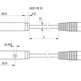 Оптический датчик Balluff BOS Q08M-PO-KE21-00,2-S49