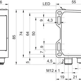 Лазерный датчик расстояния Baumer OM70-L0600.HH0500.EK