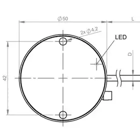 Емкостной датчик уровня Balluff BCS D50TT06-NOCFSC-ET02