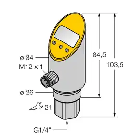 Датчик давления TURCK PS001R-301-LI2UPN8X-H1141