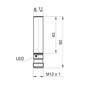 Индуктивный датчик Baumer IFBR 11P17T1/S14L-9