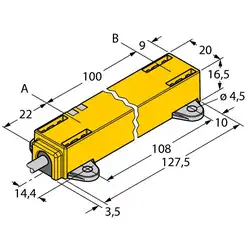 Датчик линейных перемещений TURCK LI100P1-Q17LM1-LIU5X2
