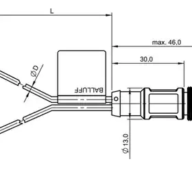 Магнитный датчик для цилиндра Balluff BMF 305K-PS-C-2-SA95-S4-00,3