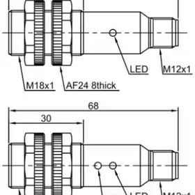 Оптический датчик LANBAO PR18S-TM10DPC-E2