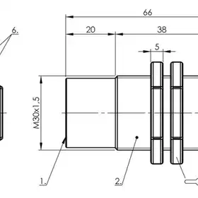 Емкостной датчик уровня Balluff BCS M30T4M2-PPC30G-S04G