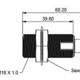 Индуктивный датчик Delta Electronics IS-E1808-BPOB2