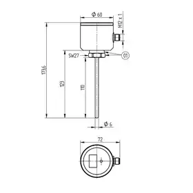 Датчик температуры Wenglor FFXT044